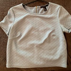 Rue21 Blue crop top with zipper